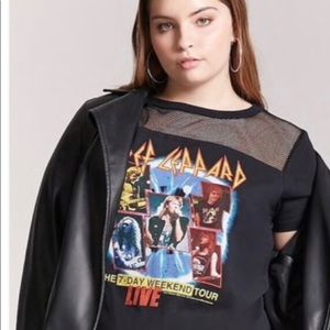 Def leppard tour t shirt forever 21